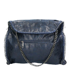 Willelmina Borsa a spalla da donna 100% PU Leather N-9606-BLU Gave Lux