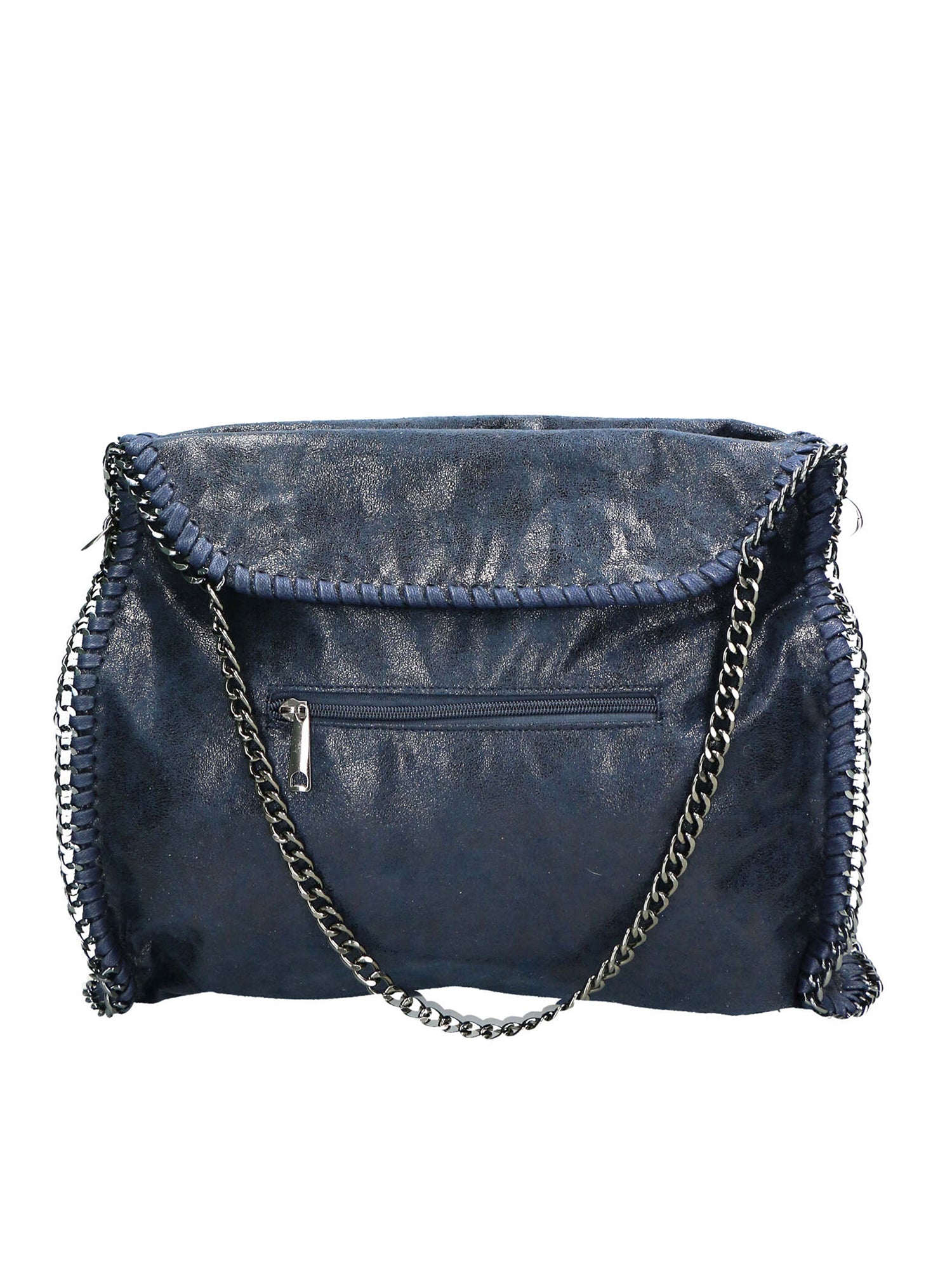 Willelmina Borsa a spalla da donna 100% PU Leather N-9606-BLU Gave Lux