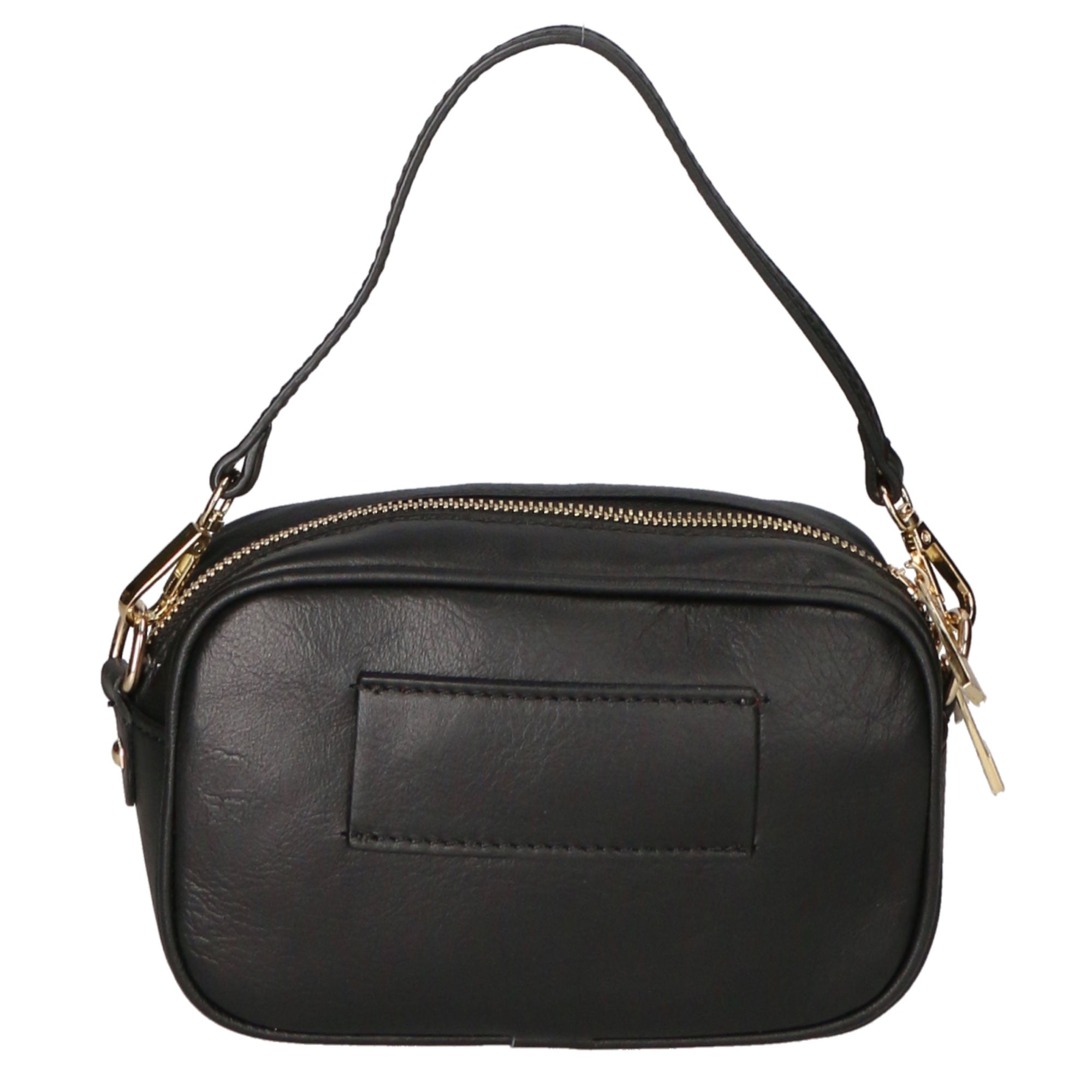 Borsa a tracolla da donna Vera pelle MYB-7031-SS-NERO BLACK My Best Bag