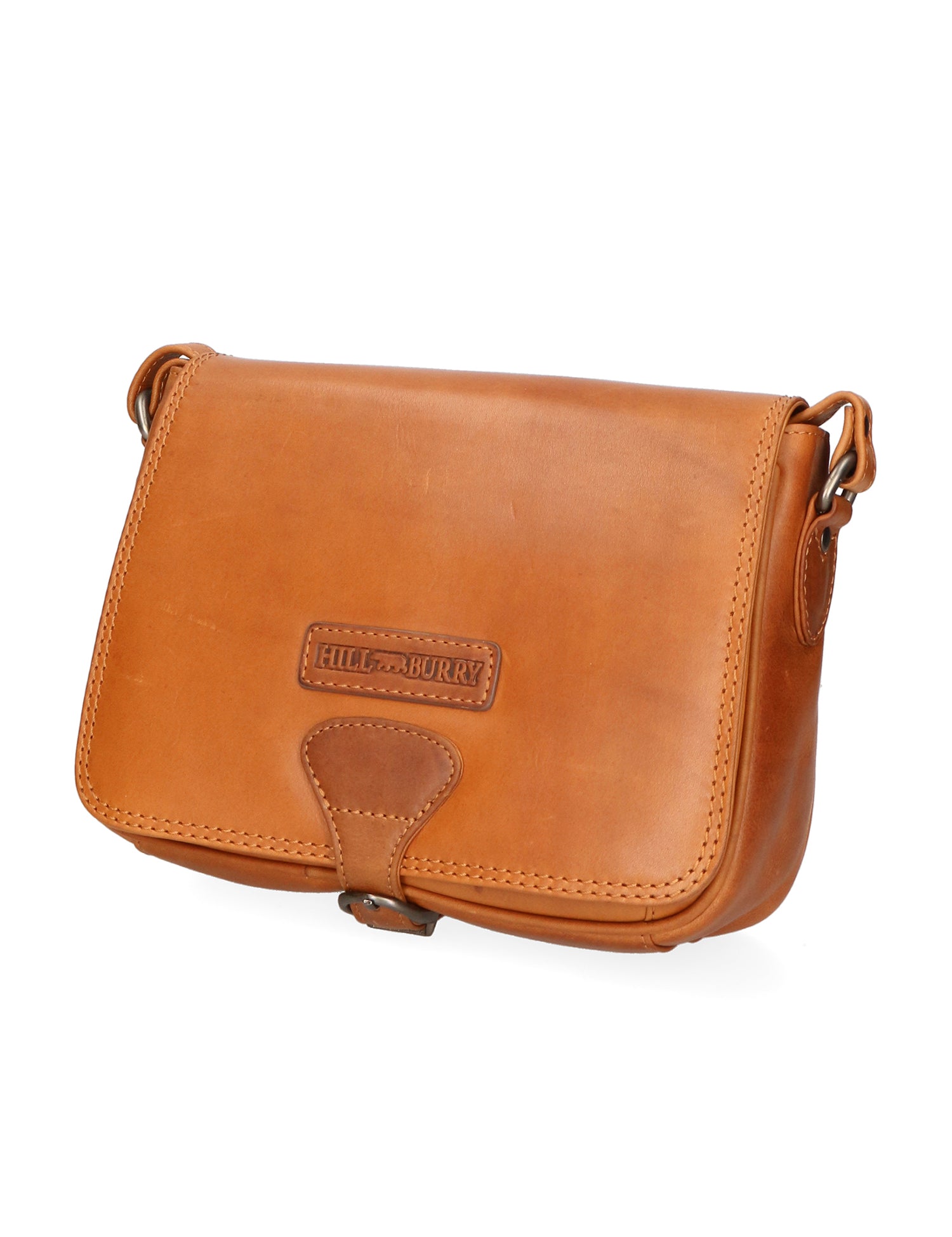 Borsa a tracolla da uomo 100% vera pelle HILB-4003-CUOIO Hill Burry