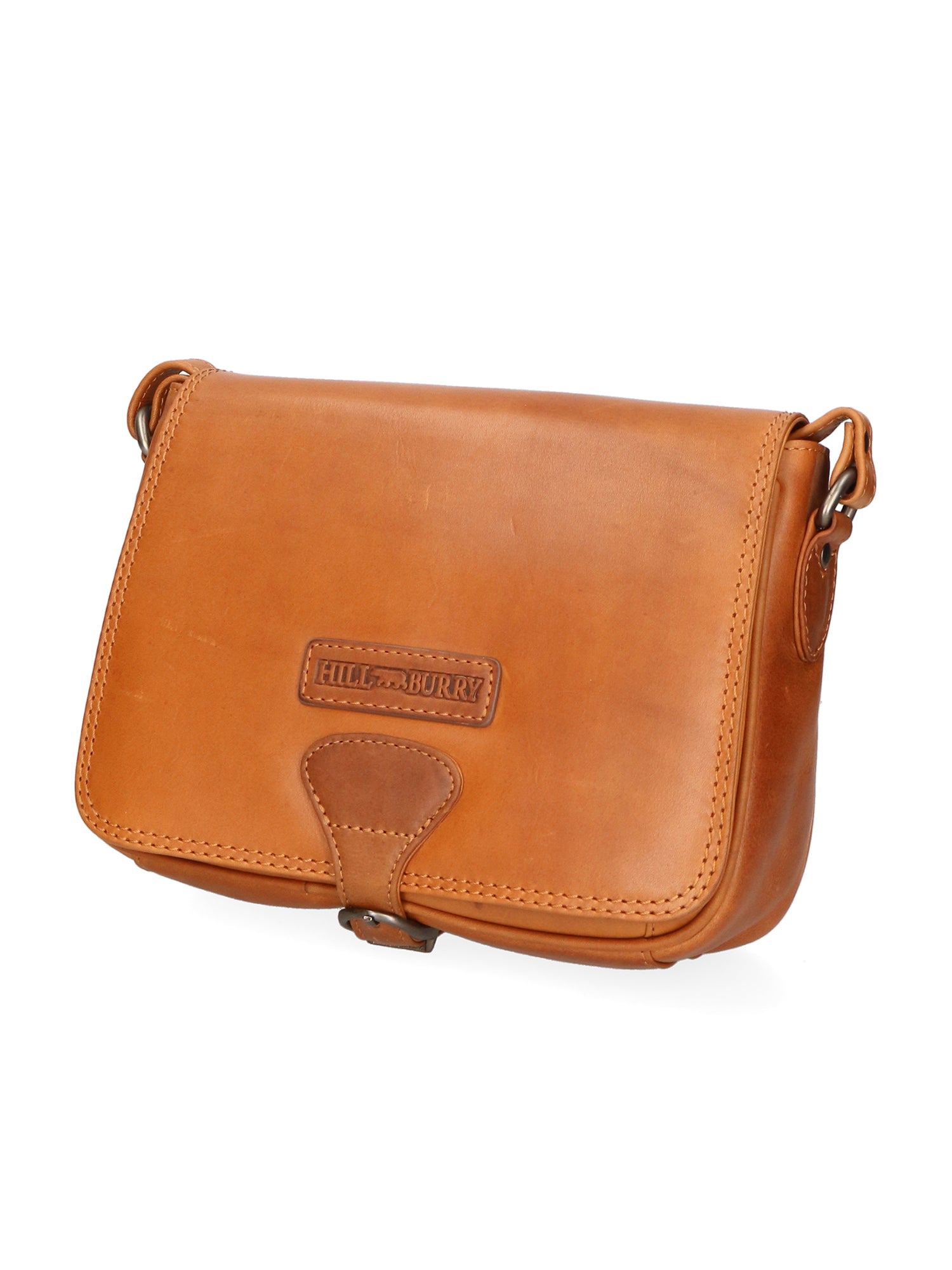 Borsa a tracolla da uomo 100% vera pelle HILB-4003-CUOIO Hill Burry