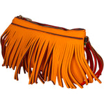 Oxsana Borsa a spalla da donna Neoprene 1311-ARANCIO ORANGE Gave Lux