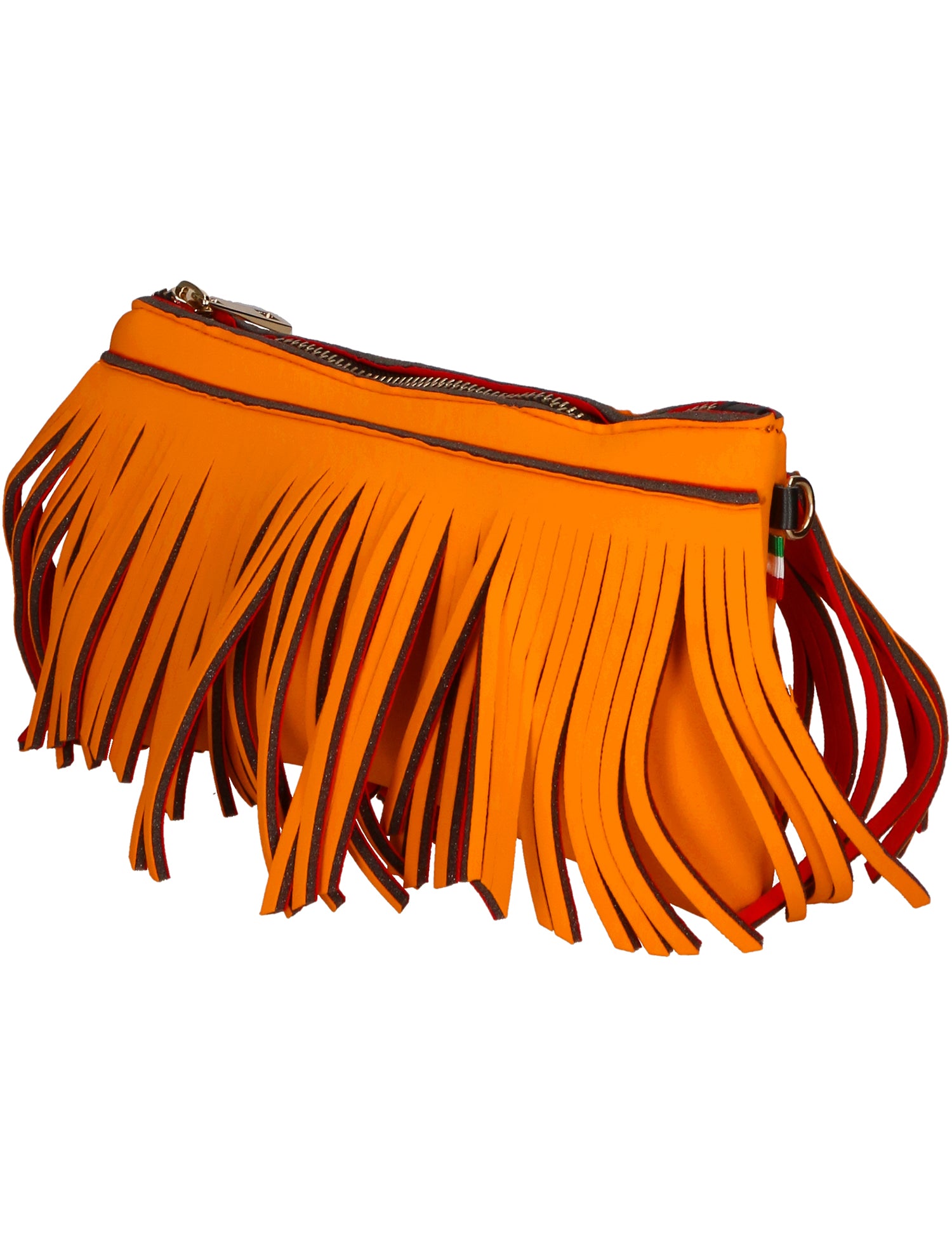 Oxsana Borsa a spalla da donna Neoprene 1311-ARANCIO ORANGE Gave Lux