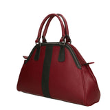 Emeraude Borsa a mano da donna Vera Pelle 6710-BORDO+NERO Gave Lux
