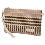 Pochette da donna in paglia Made in Italy MYB-05375-SS-BLACK STRAW My Best Bag