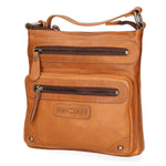 Borsa a tracolla da uomo Vera pelle RFID HILB-15118-CUOIO Hill Burry
