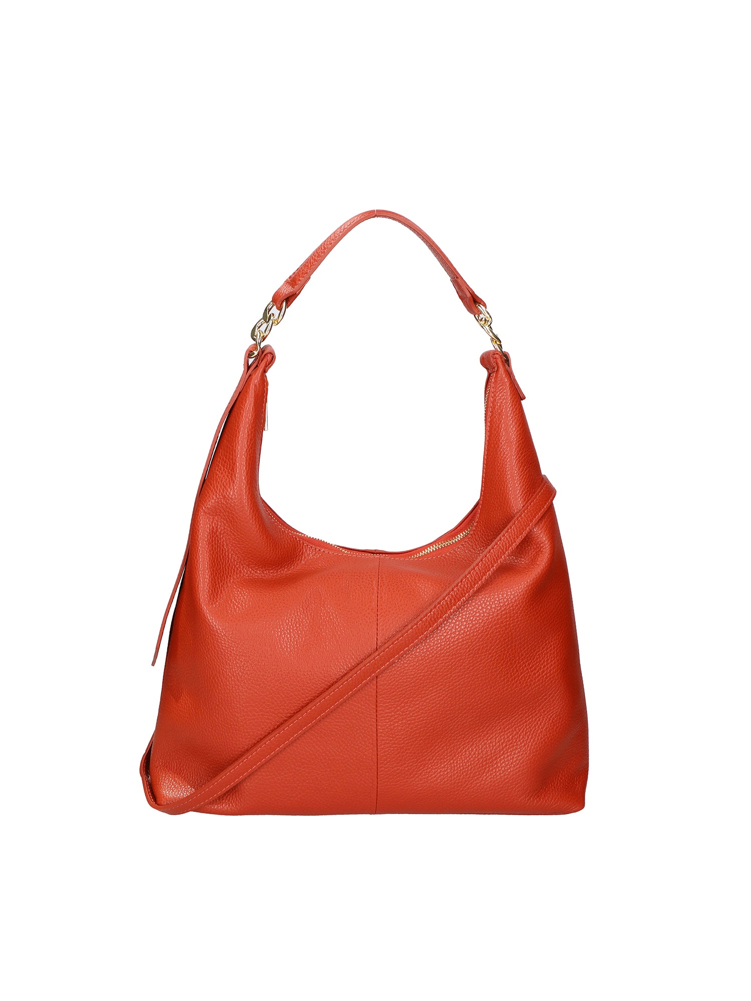 Ursula Borsa a spalla da donna Vera pelle 06673-D61 MATTONE(HP) Gave Lux