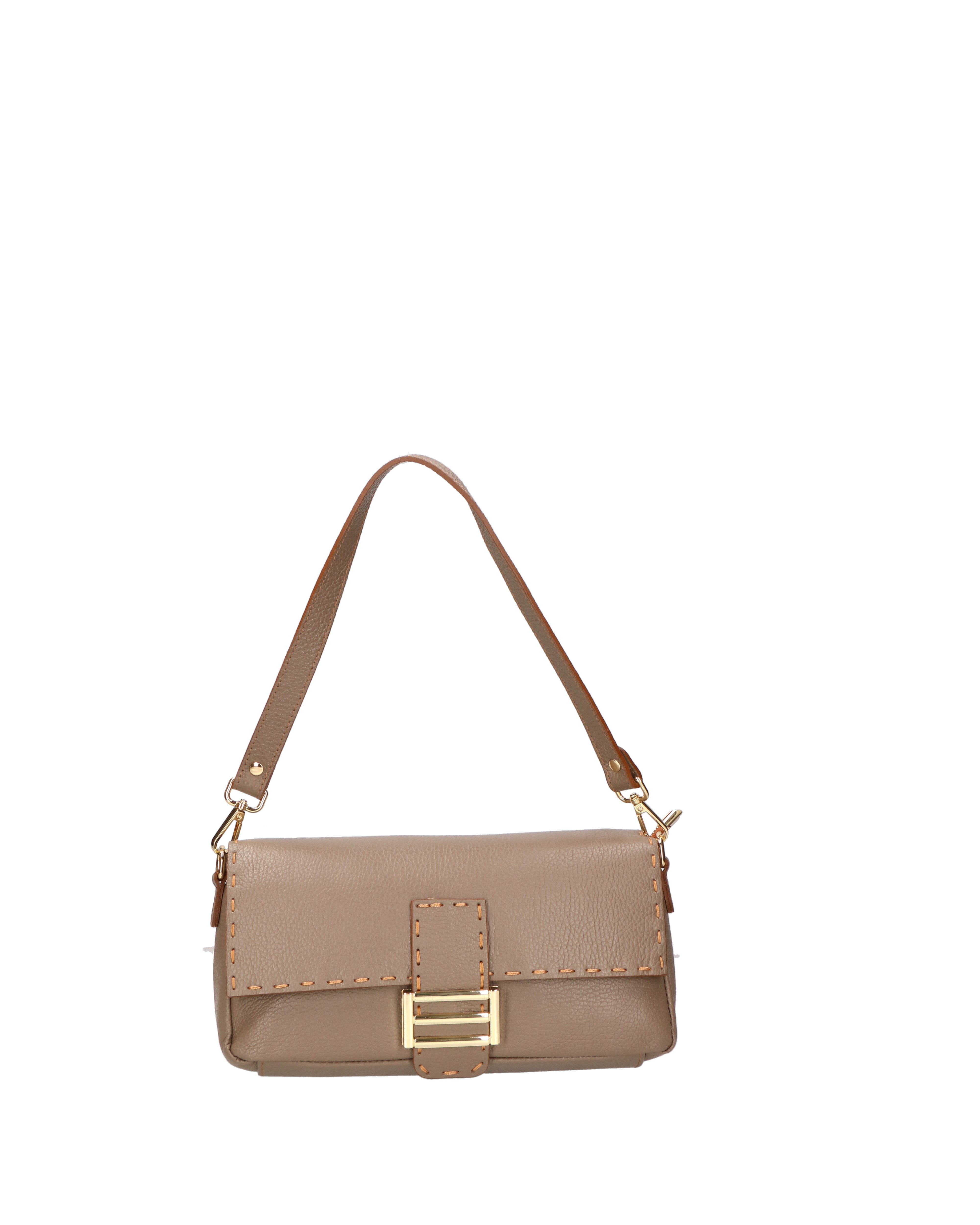 Wally Borsa a spalla da donna Vera pelle 06869-D40 TAUPE Gave Lux