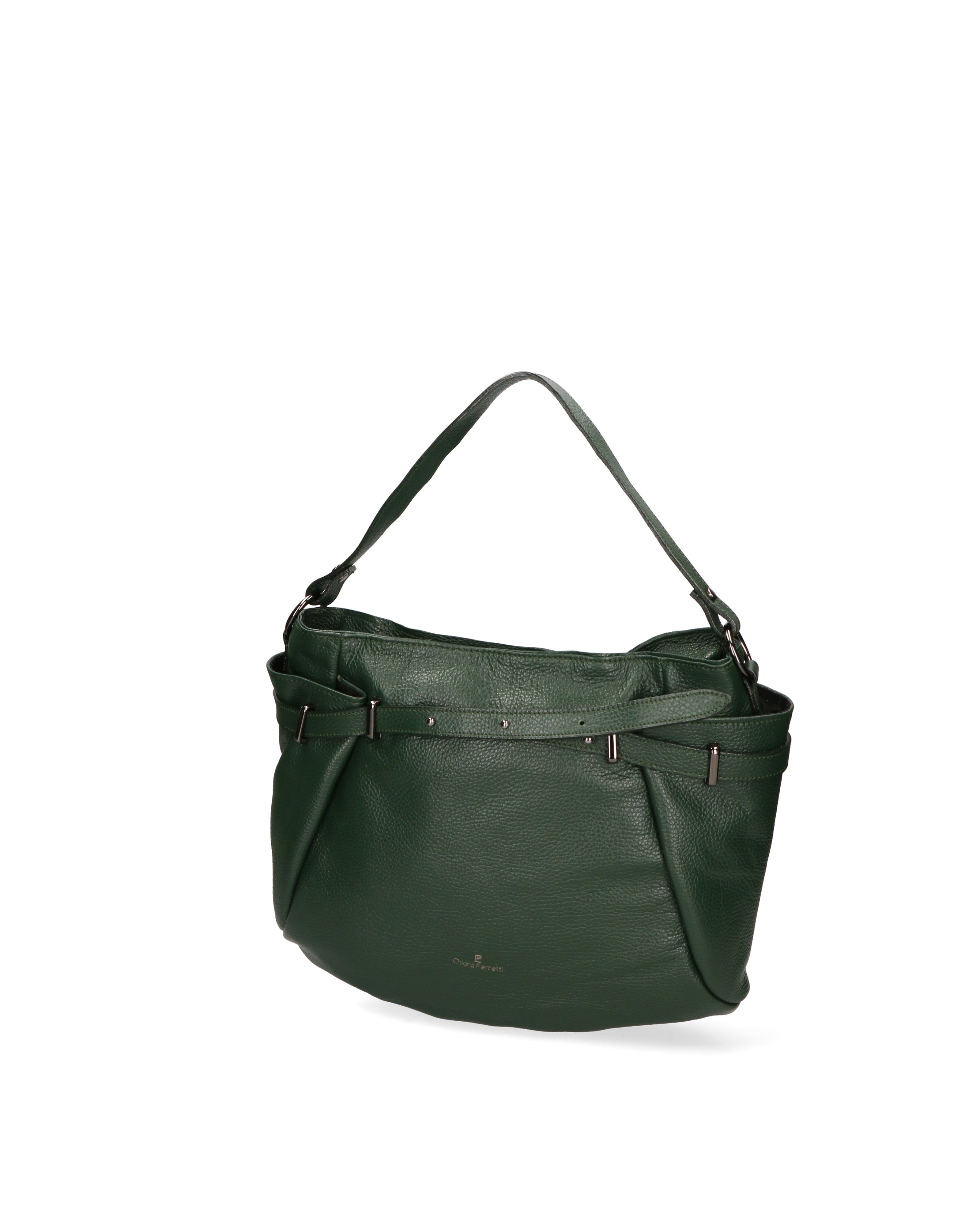 Valoria Prime Borsa a spalla da donna Vera pelle 04145-D14 VERDE SCURO Chiara Ferretti
