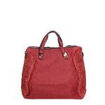 Zaffira Borsa a spalla da donna Misto nylon e pelle LK0264-BORDEAUX Gave Lux
