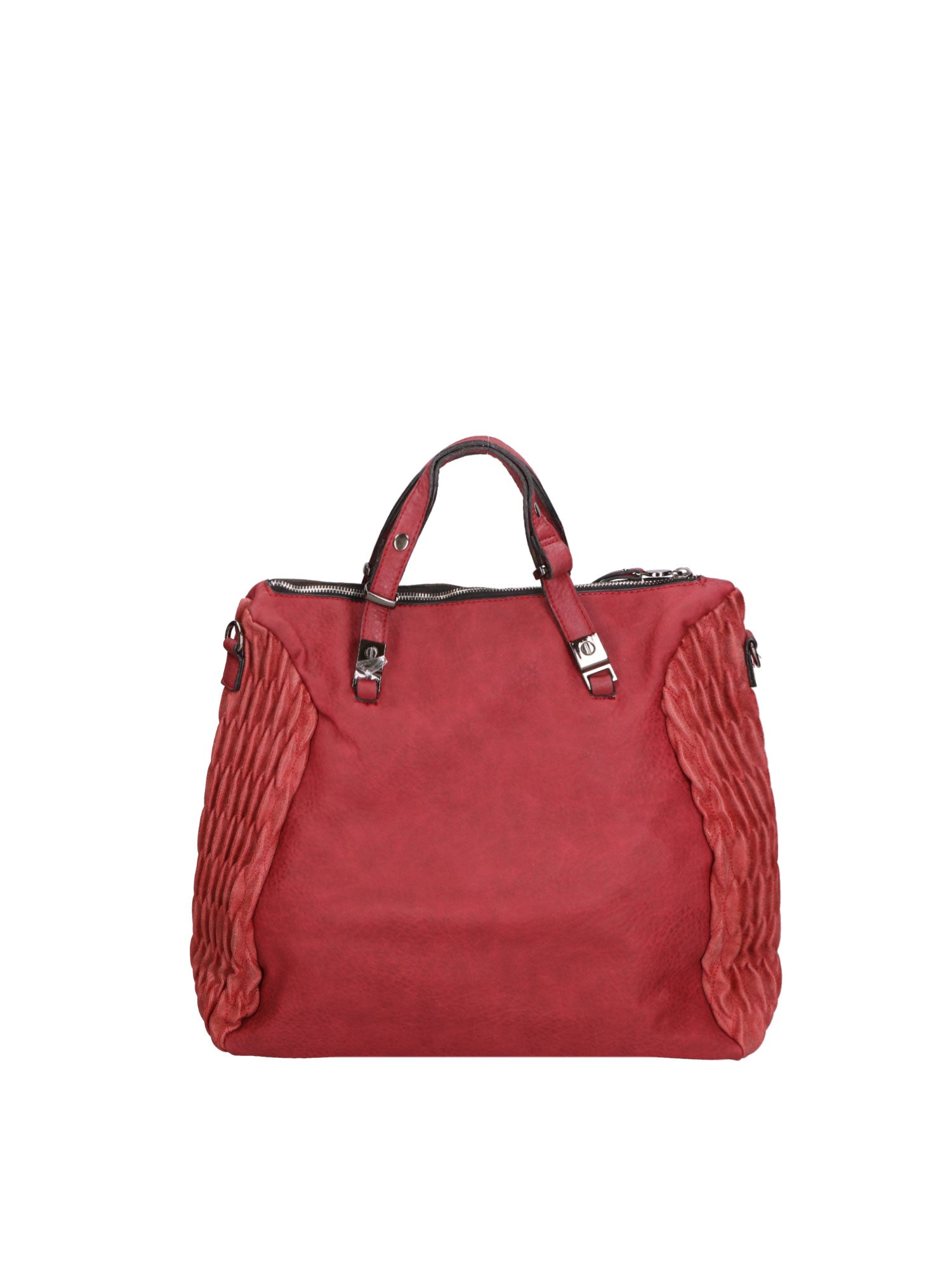 Zaffira Borsa a spalla da donna Misto nylon e pelle LK0264-BORDEAUX Gave Lux