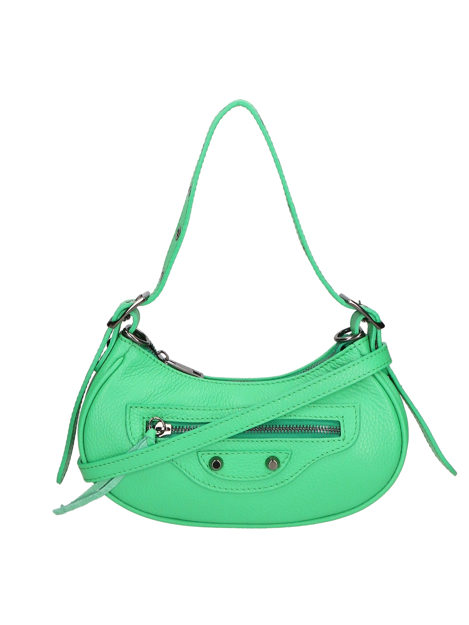 Galatea Borsa a spalla da donna Vera pelle 05708-D100 VERDE Gave Lux
