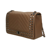 Regina Borsa a spalla da donna Vera pelle 6596-TAUPE Gave Lux