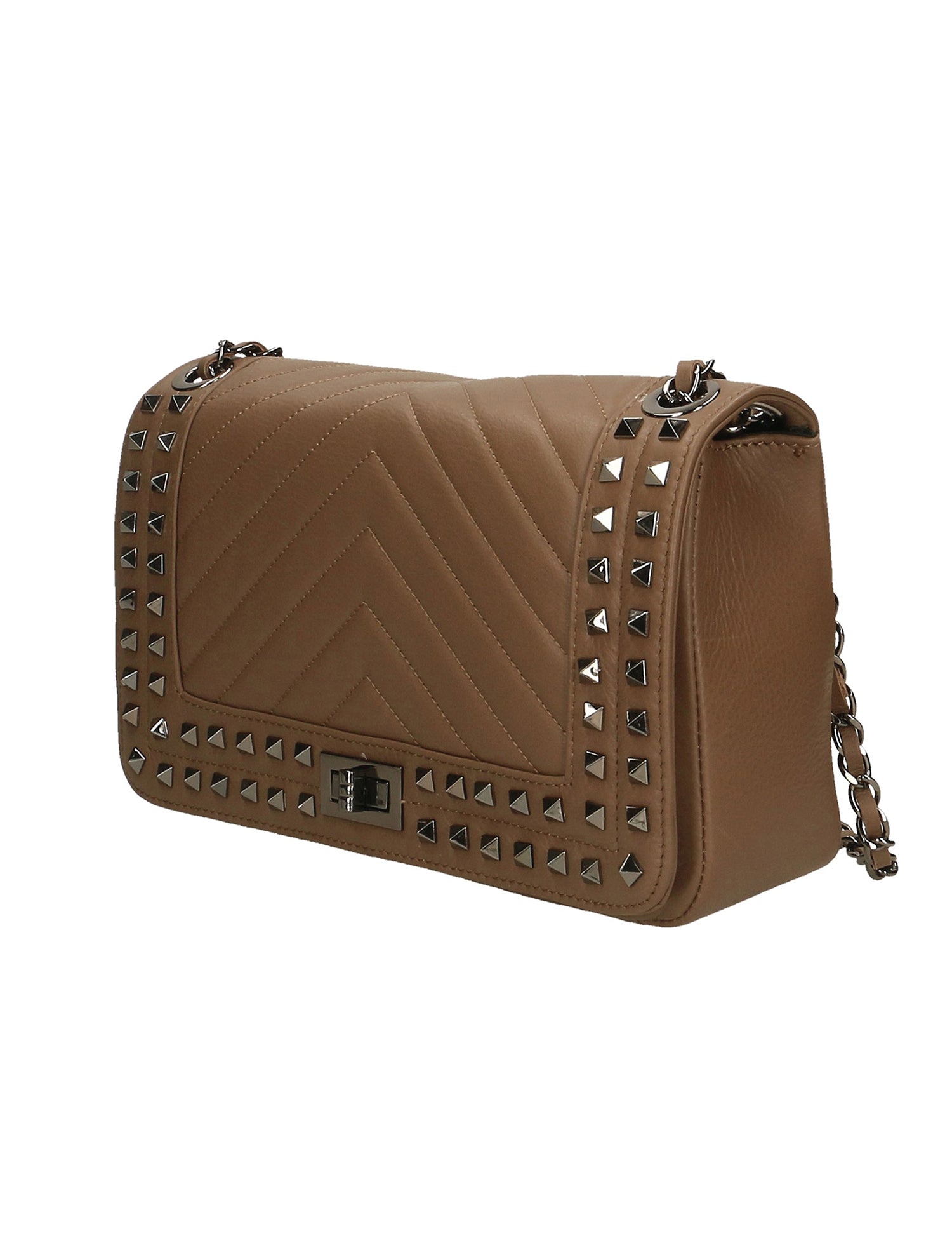 Regina Borsa a spalla da donna Vera pelle 6596-TAUPE Gave Lux