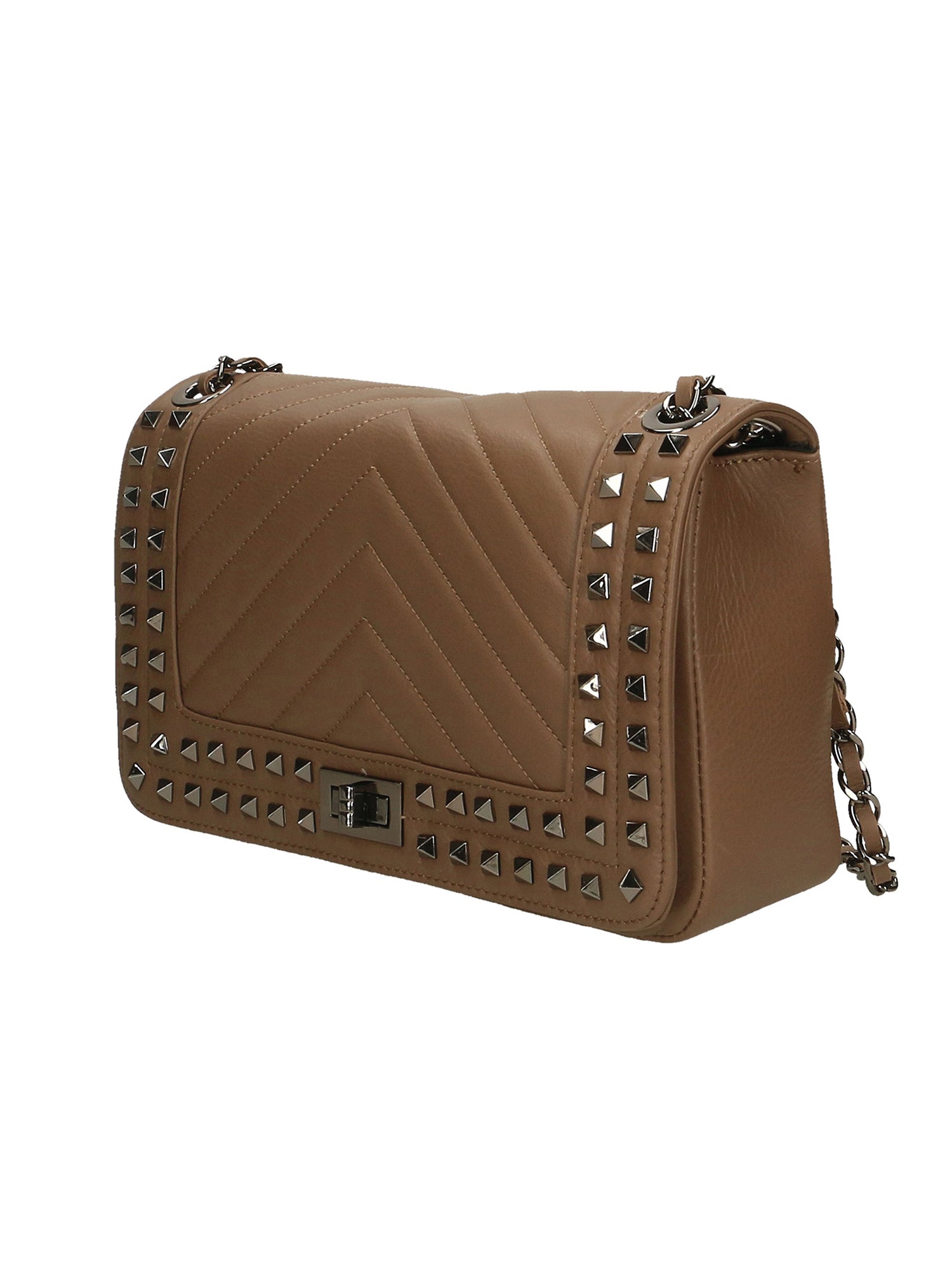 Regina Borsa a spalla da donna Vera pelle 6596-TAUPE Gave Lux
