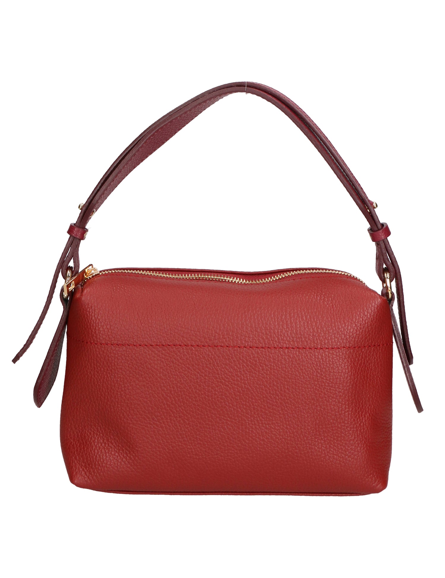 Vivienne Borsa a spalla da donna Vera pelle 06674-D10 RUBINO + D34 BORD Gave Lux