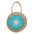Karen Borsa a mano da donna Paglia intrecciata 88121-TURCHESE Gave Lux