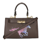Noel Borsa a mano da donna Vera pelle 04265-D23 T.MORO DARK BROWN Gave Lux