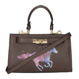 Noel Borsa a mano da donna Vera pelle 04265-D23 T.MORO DARK BROWN Gave Lux