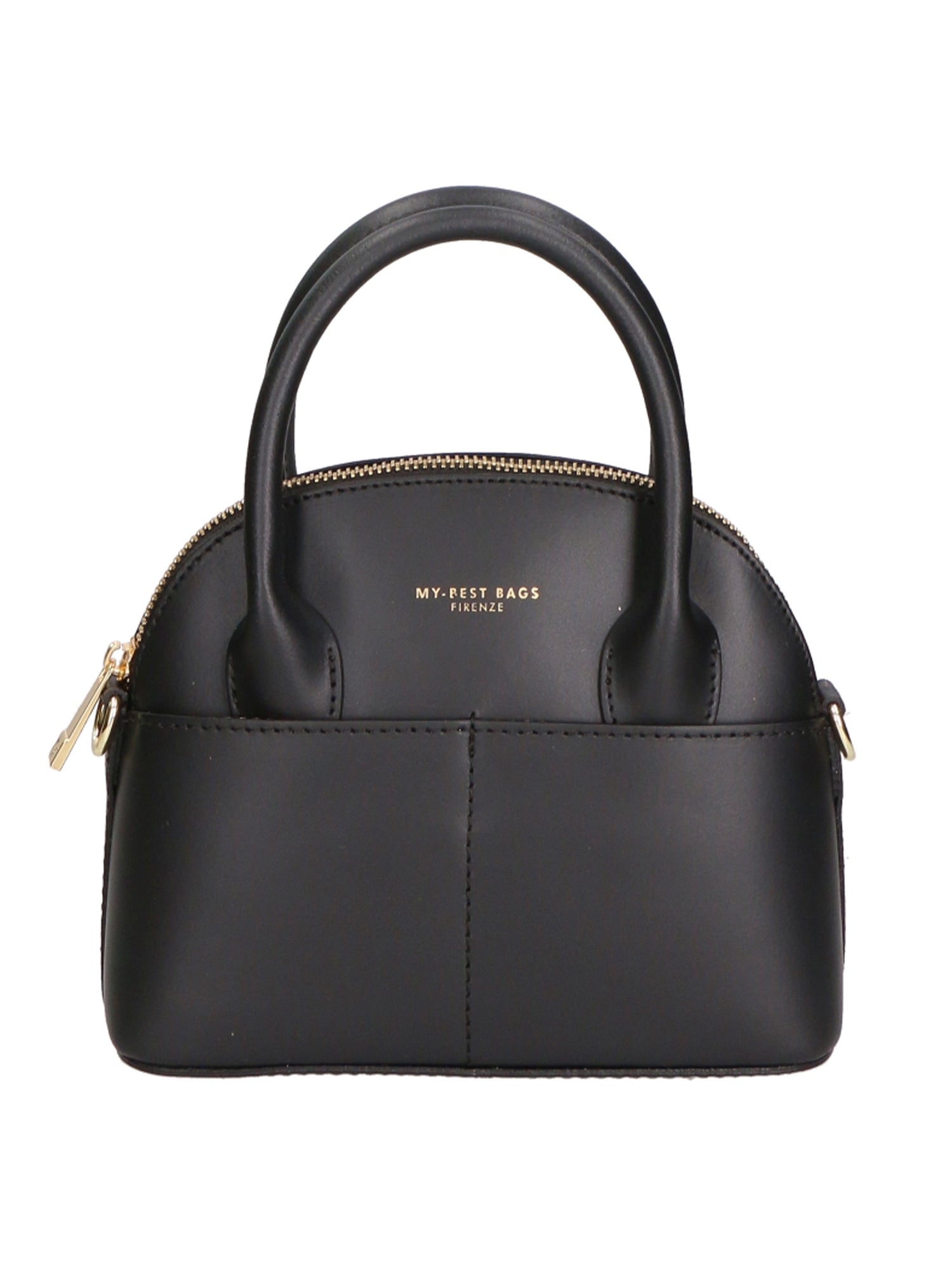 Borsa a mano da donna 100% vera pelle MYB-8038-FW-P218 NERO My Best Bag