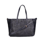 Lorella Borsa a spalla da donna Vera pelle croco 06499-013 BLU NAVY Gave Lux