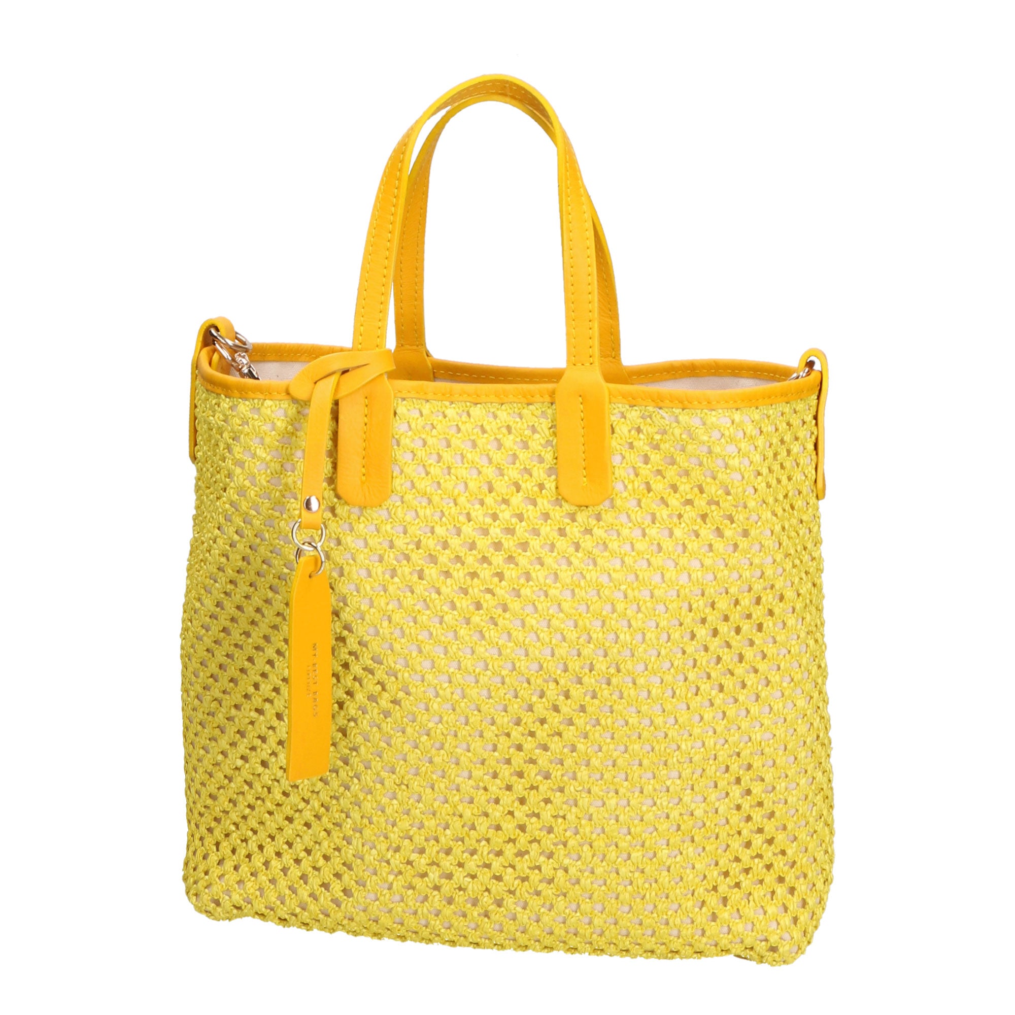 Borsa a mano da donna Paglia & Pelle MYB-7028-SS-GIALLO My Best Bag