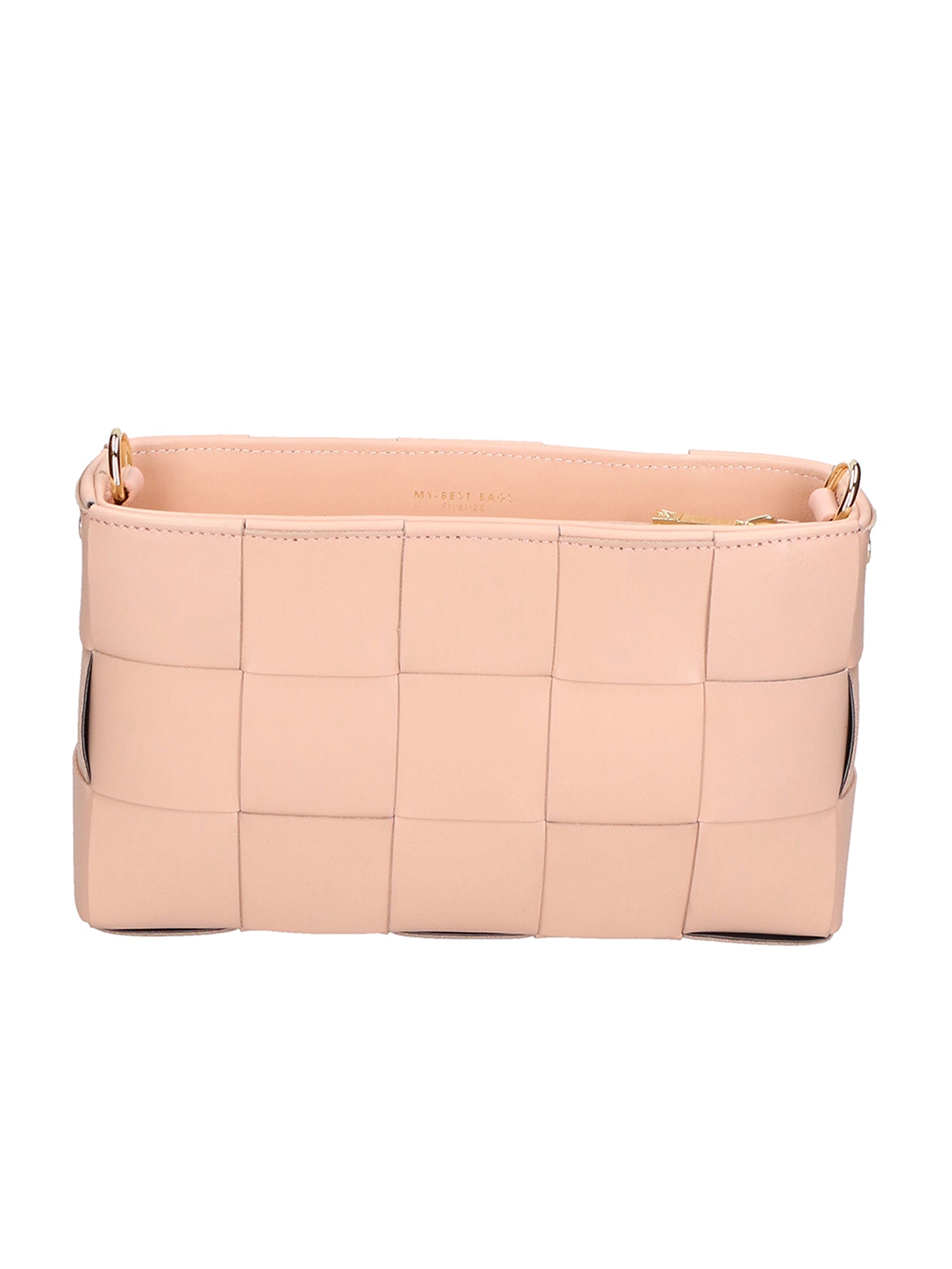 Borsa a tracolla da donna 100% vera pelle MYB-7057-SS-ROSA+BEIGE My Best Bag