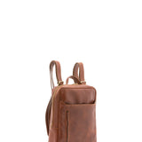 Unisex Backpack In Genuine Leather Made in Italy 27x36x8 cm