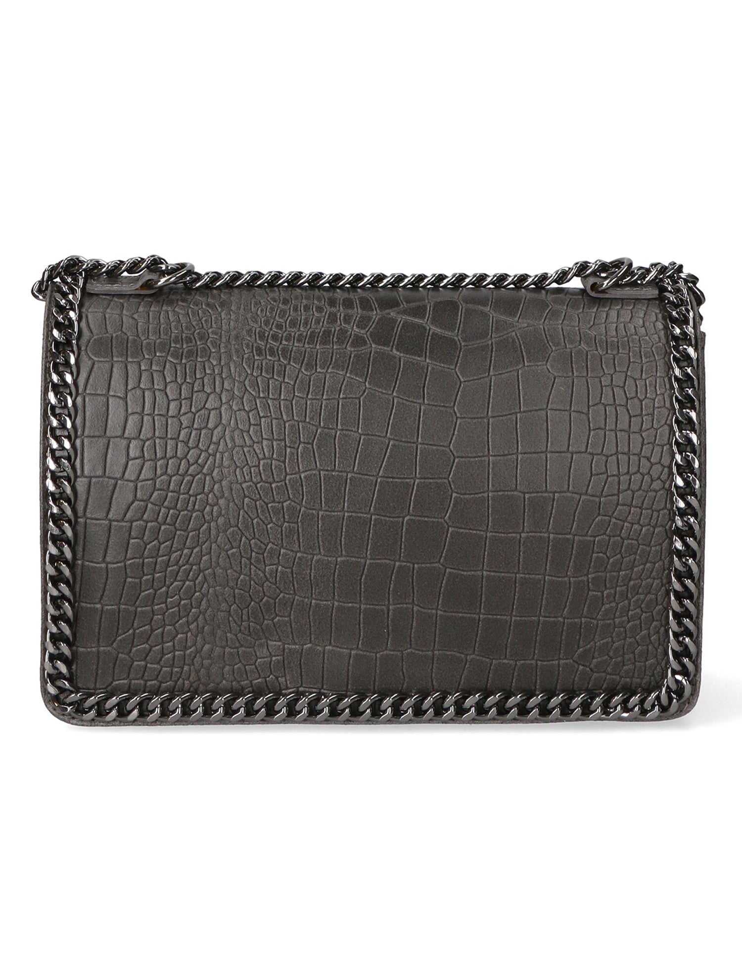 Crystalline Borsa a tracolla da donna Vera pelle 80066-GRIGIO Gave Lux