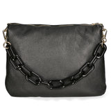 Borsa a tracolla da donna Vera pelle MYB-8019-FW-D28 NERO My Best Bag