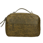 Vera Pelle 6542-VERDE GREEN Borsa a mano unisex Modello Avelon Gave Lux
