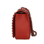 Bologna Borsa a spalla da donna Vera pelle 6590-ROSSO RED Gave Lux