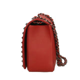 Bologna Borsa a spalla da donna Vera pelle 6590-ROSSO RED Gave Lux