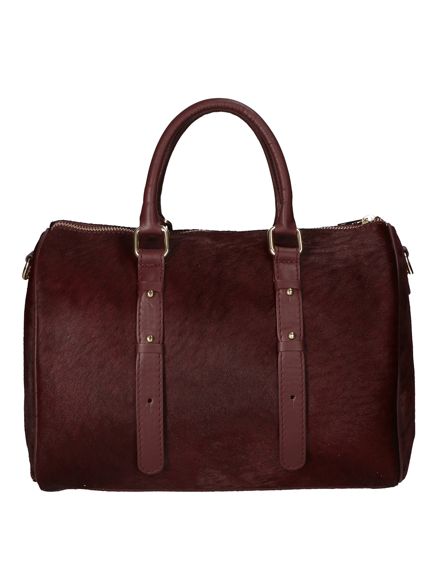 Borsa a mano da donna Vera pelle di cavallino MYB-8024-FW-BORGOGNA My Best Bag