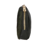 Rachele Pochette donna vera pelle Zip 02535-MACULATO MILITARE Gave Lux