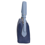 Vivienne Borsa a spalla da donna Vera pelle 06674-D24 BLU + D41 C.ZUCC. Gave Lux