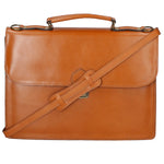 Dafne Borsa da lavoro unisex Vera pelle 7004-CUOIO Gave Lux