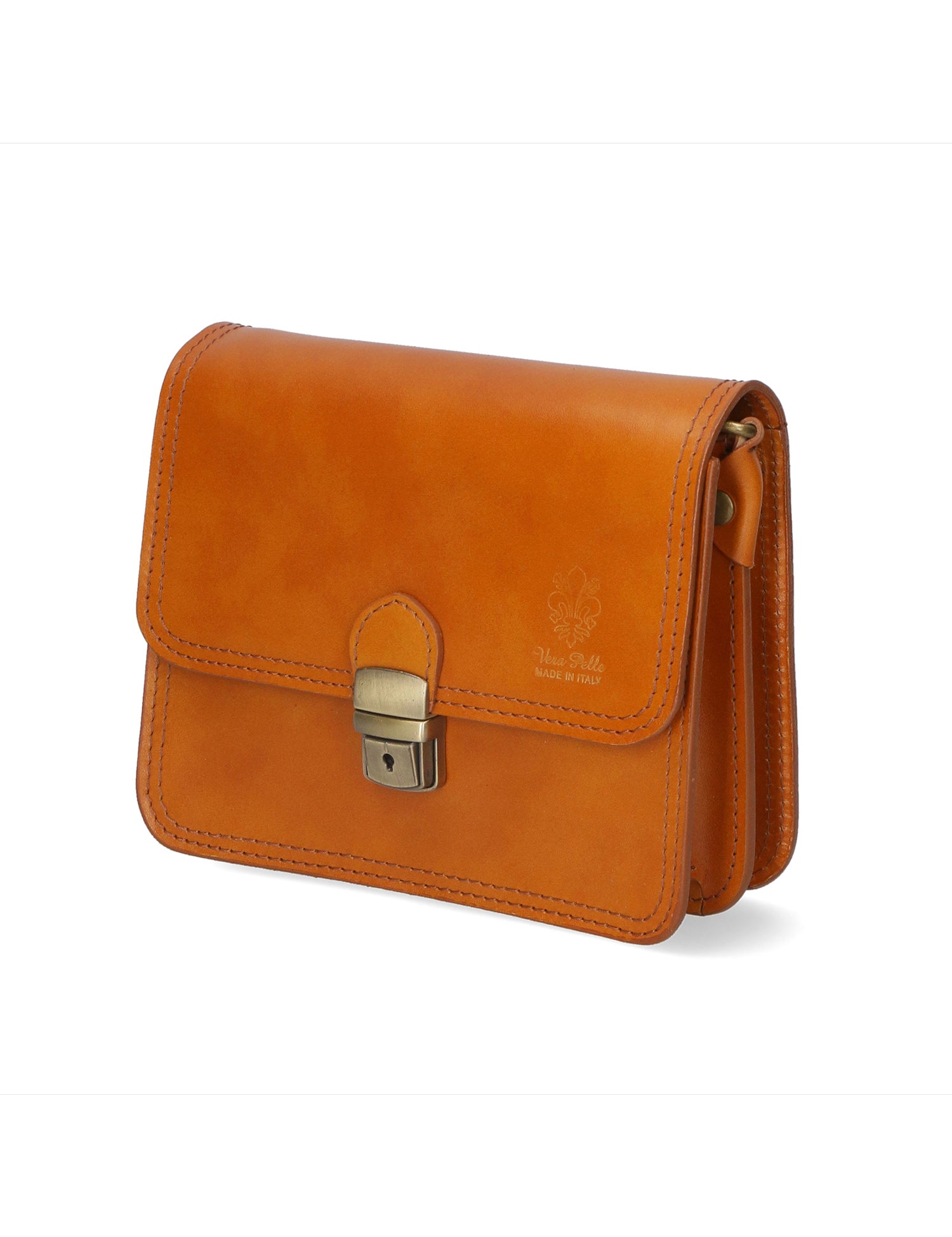 Bibiana Borsa a tracolla da donna Vera pelle 10018 1107-CUOIO Gave Lux