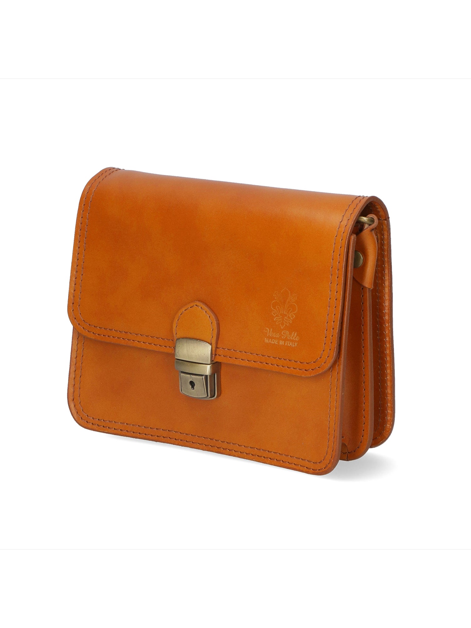 Bibiana Borsa a tracolla da donna Vera pelle 10018 1107-CUOIO Gave Lux