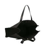 Borsa a mano da donna Vera pelle e cotone MYB-7037-SS-NERO My Best Bag