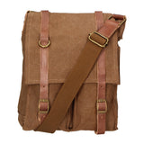 Milena Borsa a tracolla unisex Canvas e vera pelle ZG3009-FANGO TAUPE Gave Lux