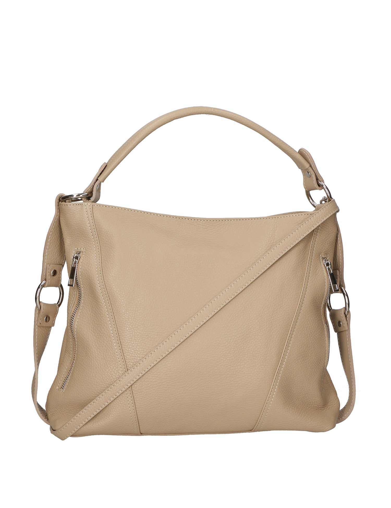 Emily Borsa a spalla da donna Vera pelle 80064-D11 TAUPE SCURO DARK TAUPE Gave Lux