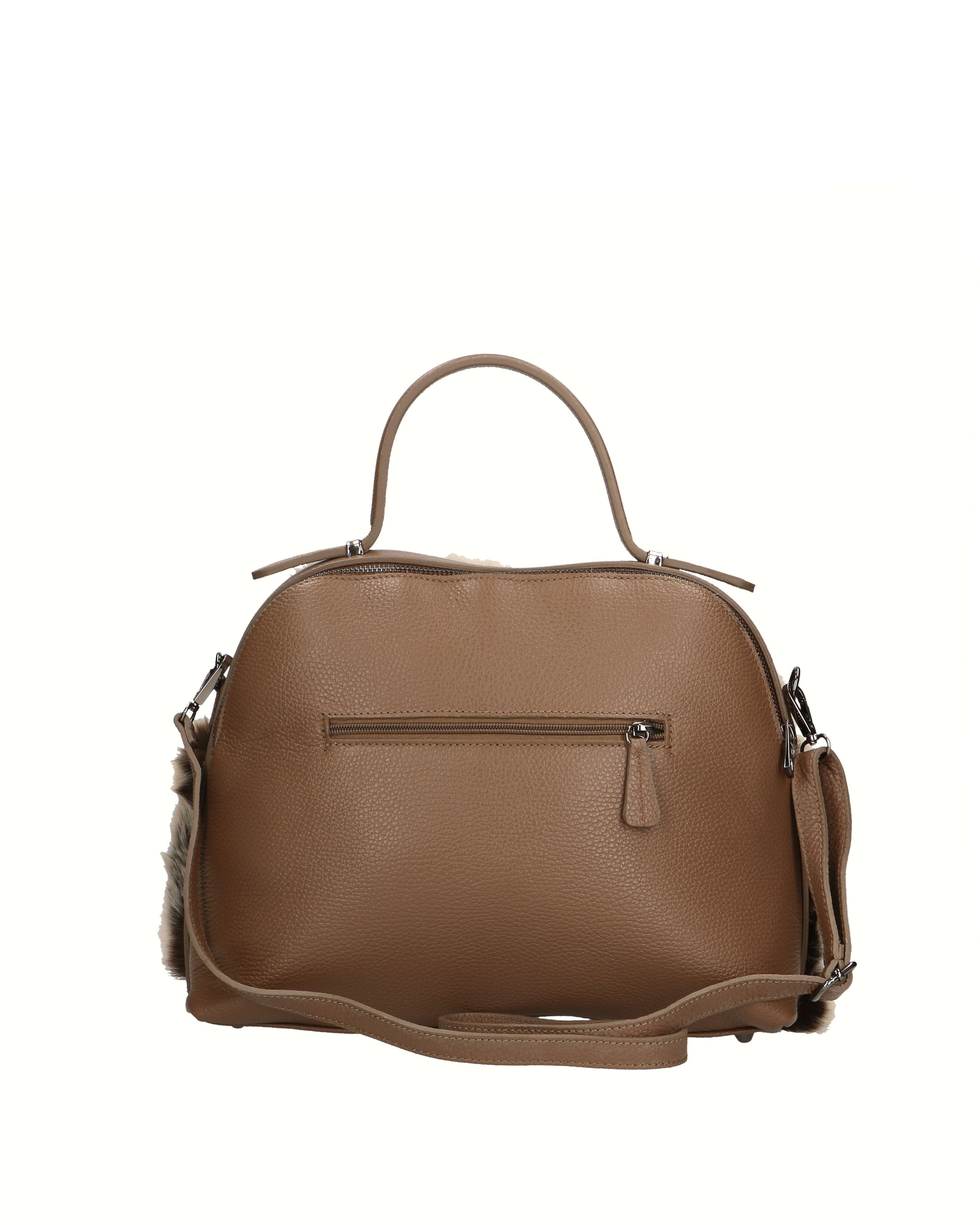 Aponia Borsa a mano da donna Vera pelle 8473-FANGO Gave Lux