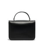 Borsa a mano da donna 100% Pvc FLAT EAR-BLACK + BRUSH SILVER Marc Ellis