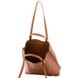Borsa a spalla unisex in vera pelle Made in Italy 4610-MIELE Alessia Firenze