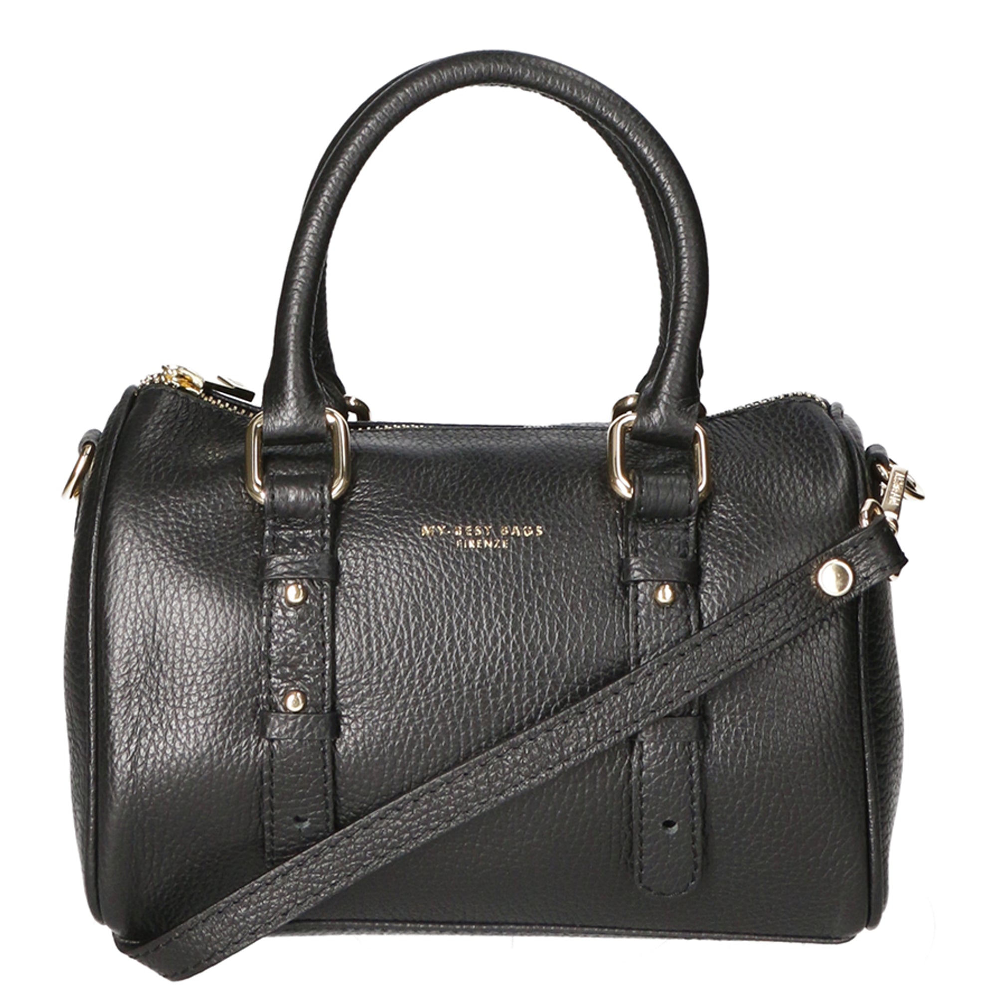 Borsa a tracolla da donna Vera pelle MYB-8023-FW-NERO My Best Bag
