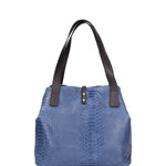 Clarissa Borsa a mano da donna Vera pelle 5276-012 BLU JEANS Gave Lux