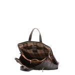 Borsa a mano unisex in vera pelle 100% cotone 4453-NERO Alessia Firenze
