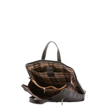Borsa a mano unisex in vera pelle 100% cotone 4453-NERO Alessia Firenze