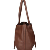 Iridea Borsa a spalla da donna 100% poliuretano B16261-MARRONE Braccialini
